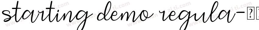 starting demo regula字体转换